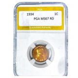 1934 Wheat Cent PGA MS67 RD