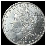 1887-S Silver Morgan Dollar CHOICE BU