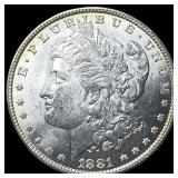 1881-S Silver Morgan Dollar GEM BU