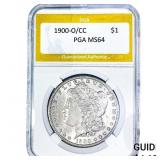 1900-O/CC Morgan Silver Dollar PGA MS64