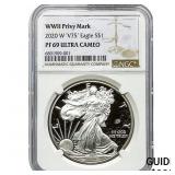 2020-W Silver Eagle NGC PF69 Ultra Cameo