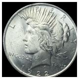 1922 Silver Peace Dollar GEM BU