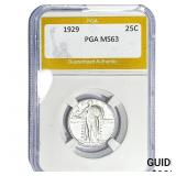 1929 Standing Liberty Quarter PGA MS63