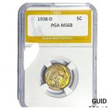 1938-D Buffalo Nickel PGA MS68