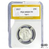 1917 Standing Liberty Quarter PGA MS64 FH