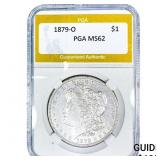 1879-O Morgan Silver Dollar PGA MS62
