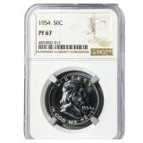 1954 Franklin Half Dollar NGC PF67