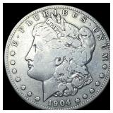 1904-S Silver Morgan Dollar NEARLY UNCIRCULATED