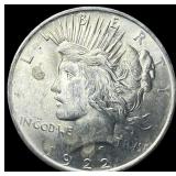 1922 Silver Peace Dollar GEM BU