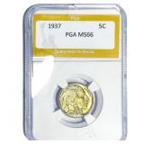 1937 Buffalo Nickel PGA MS66
