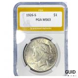 1926-S Silver Peace Dollar PGA MS63