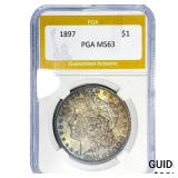 1897 Morgan Silver Dollar PGA MS63
