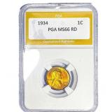 1934 Wheat Cent PGA MS66 RD