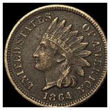 1864 Bronze Indian Head Cent NEARLY UNCIRCULATED