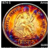 1874-S Arrows Seated Liberty Dime UNCIRCULATED