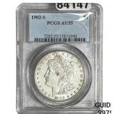 1902-S Morgan Silver Dollar PCGS AU55