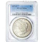 1879-S Morgan Silver Dollar PCGS MS64