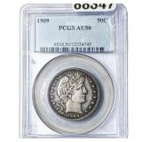 1909 Barber Half Dollar PCGS AU50