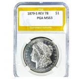 1879-S Rev 78 Morgan Silver Dollar PGA MS63