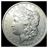 1901 Morgan Silver Dollar CLOSELY UNCIRCULATED
