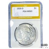 1926-D Silver Peace Dollar PGA MS63