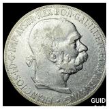 1900 Austria Silver 5 Corona