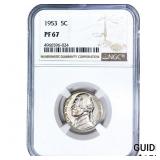 1953 Jefferson Nickel NGC PF67