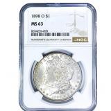 1898-O Morgan Silver Dollar NGC MS63
