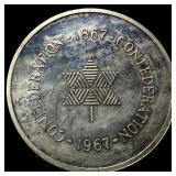 1967 Canada Confederation 100th Anni. Silver Medal