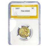 1937 Buffalo Nickel PGA MS65
