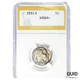1931-S Buffalo Nickel PGA MS64+
