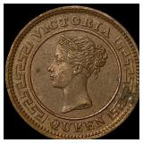 1901  Ceylon Copper 1/4 Cent