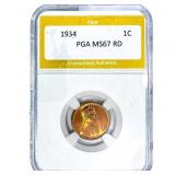 1934 Wheat Cent PGA MS67 RD