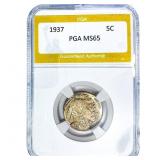 1937 Buffalo Nickel PGA MS65
