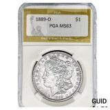 1889-O Morgan Silver Dollar PGA MS63