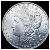 1887 Silver Morgan Dollar CHOICE AU