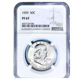 1959 Franklin Half Dollar NGC PF67