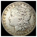 1886 Silver Morgan Dollar LIGHTLY CIRCULATED