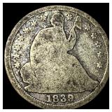 1839 Silver Half Dime NICELY CIRCULATED