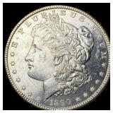 1890 Silver Morgan Dollar GEM BU