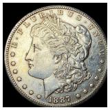 1887-S Silver Morgan Dollar CLOSELY UNCIRCULATED