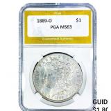 1889-O Morgan Silver Dollar PGA MS63