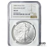 2000 Silver Eagle NGC MS69