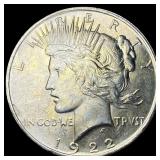 1922 Silver Peace Dollar CHOICE BU