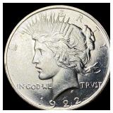 1922 Silver Peace Dollar GEM BU