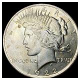 1922 Silver Peace Dollar GEM BU