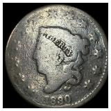 1830 Coronet Head Large Cent NICELY CIRCULATED