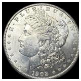 1902-O Silver Morgan Dollar GEM BU
