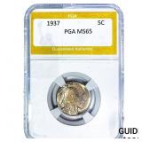 1937 Buffalo Nickel PGA MS65