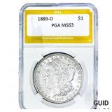 1889-O Morgan Silver Dollar PGA MS63